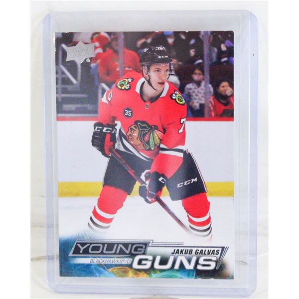 YOUNG GUNS JAKUB GALVAS CHICAGO BLACK HAWKS