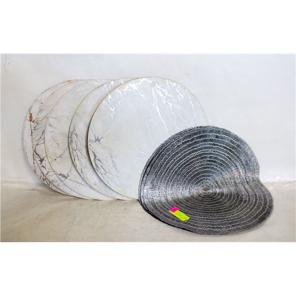 2 6PC SETS OF TABLE PLACEMATS