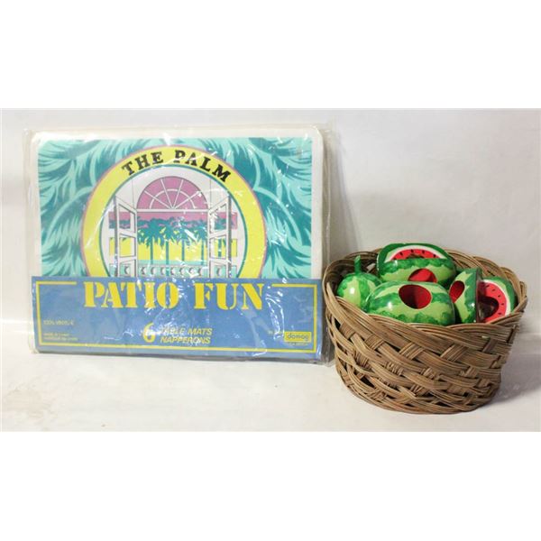 NAPKIN HOLDERS & TABLE MATS