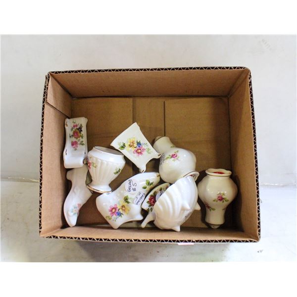 8PC LOT FINE BONE CHINA