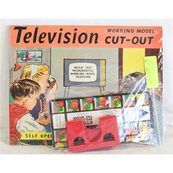 1964 WORKING MODEL TELEVISION CUT OUT