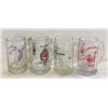 Image 1 : 4 GLASS BEER MUGS