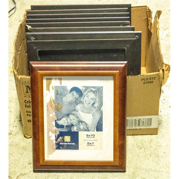 LOT OF 8X10 PHOTO FRAMES