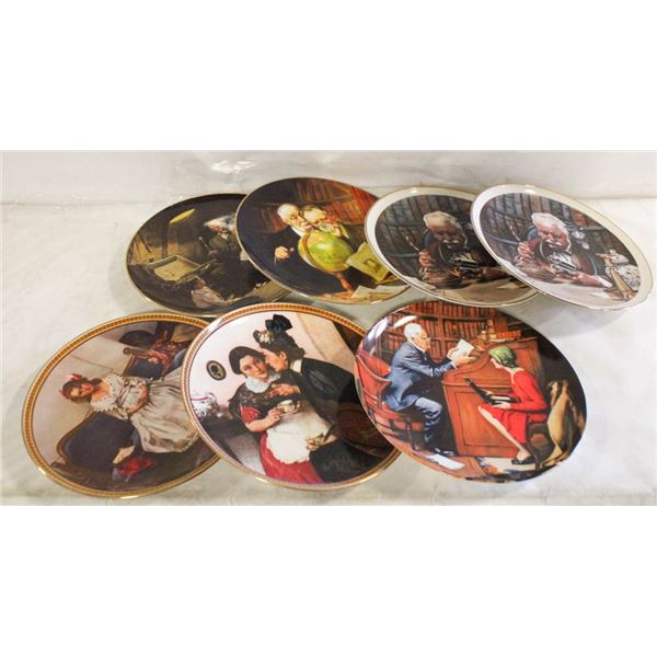 7 NORMAN ROCKWELL COLLECTOR PLATES