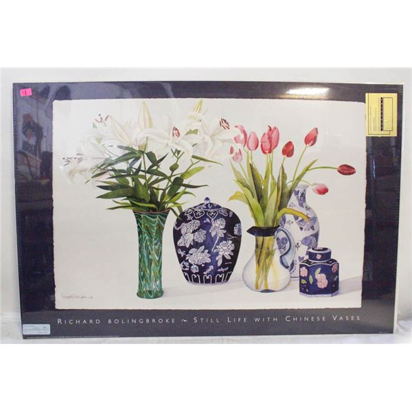 STILL LIFE WITH CHINESE VASES 24" x 36"