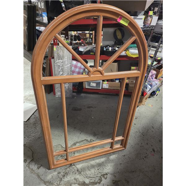 WINDOW MIRROR FRAMED WOOD 28" X 45"