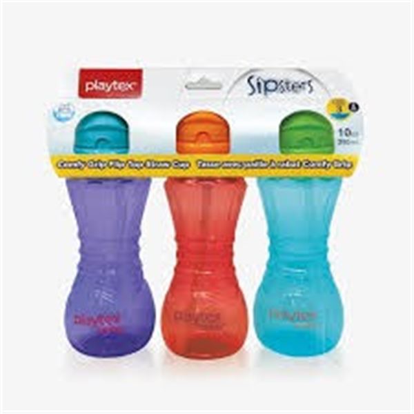 NEW REPACKED 3 X 10OZ PLAYTEX SIPSTERS BOTTLES