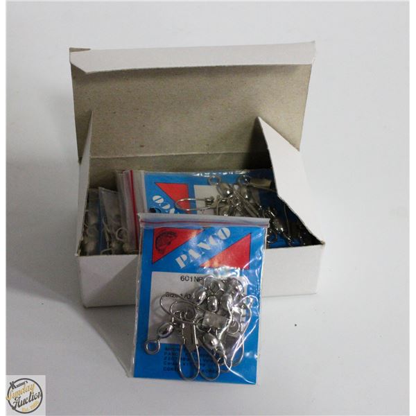 12 PACKAGES OF FISHING SWIVELS