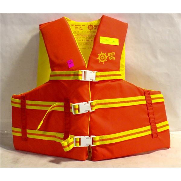 BOUY O BOY KIDS LIFE JACKET FOR UP TO 90LBS