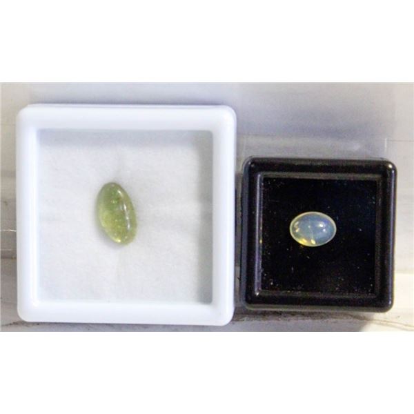 #309-NATURAL GREEN SAPPHIRE 17.25 CT  & OPAL 1.5 C