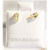 Image 1 : #42-NATURAL YELLOW CITRIN STUD EARRINGS