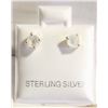 Image 1 : #18-NATURAL MOONSTONE STUD EARRINGS