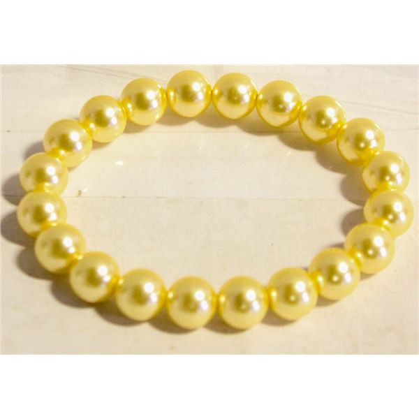 #212- SEA SHELL PEARL BRACELET 7.5"