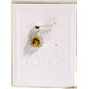 Image 1 : #103-NATURAL CITRIN & ZIRCON   PENDANT