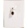 Image 1 : #126-NATURAL GARNET & CZ   PENDANT