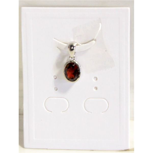 #124-NATURAL GARNET  PENDANT