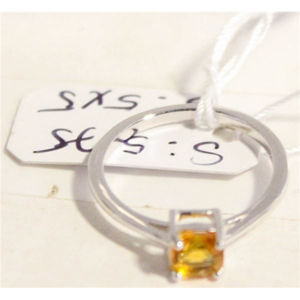 #161-NATURAL CITRIN  RING SIZE  5.75