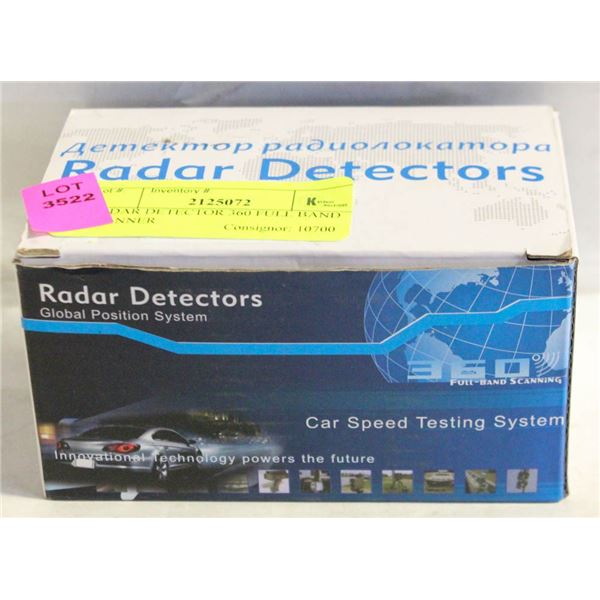 RADAR DETECTOR 360 FULL BAND SCANNER