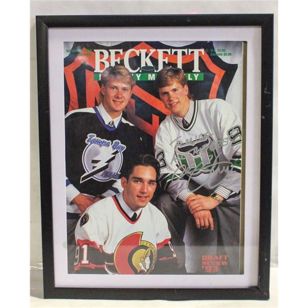 FRAMED OILERS CHRIS PRONGER AUTOGRAPH