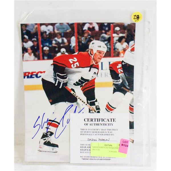 SHJON PODEIN AUTOGRAPHED PICTURE