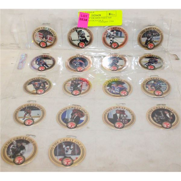 18 GRETZKY AWARDS FOGS THE GREAT ONE COCA-COLA