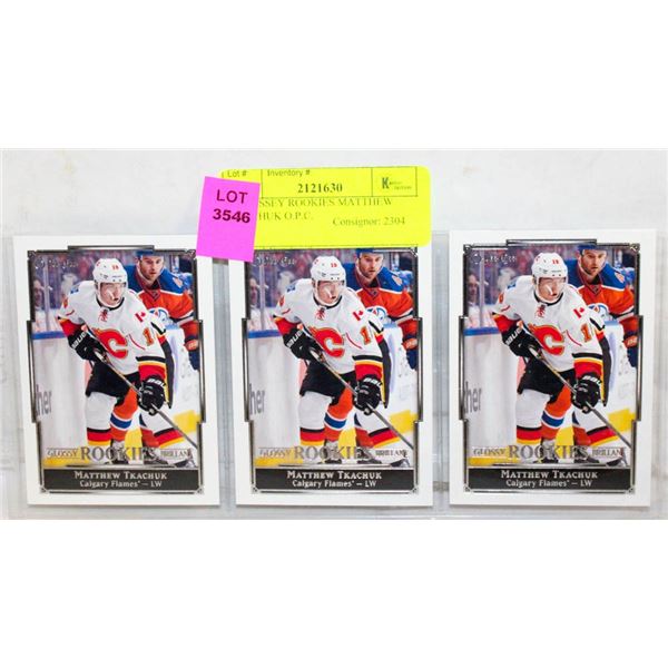 3 GLOSSEY ROOKIES MATTHEW THACHUK O.P.C.