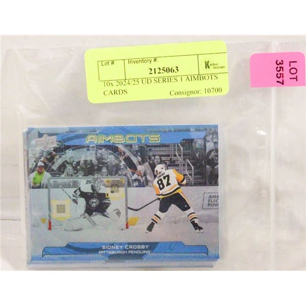 10x 2024/25 UD SERIES 1 AIMBOTS CARDS