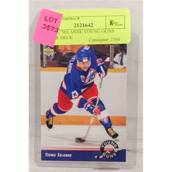 TEEMU SELANNE YOUNG GUNS UPPER DECK
