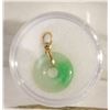Image 1 : VINTAGE LIGHT CABINET JADE PENDANT