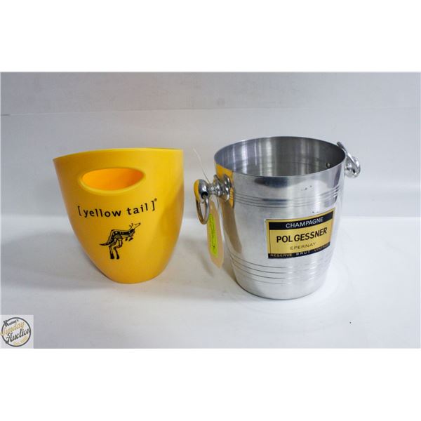 2 ICE BUCKETS YELLOWTAIL & CHAMPAGNE