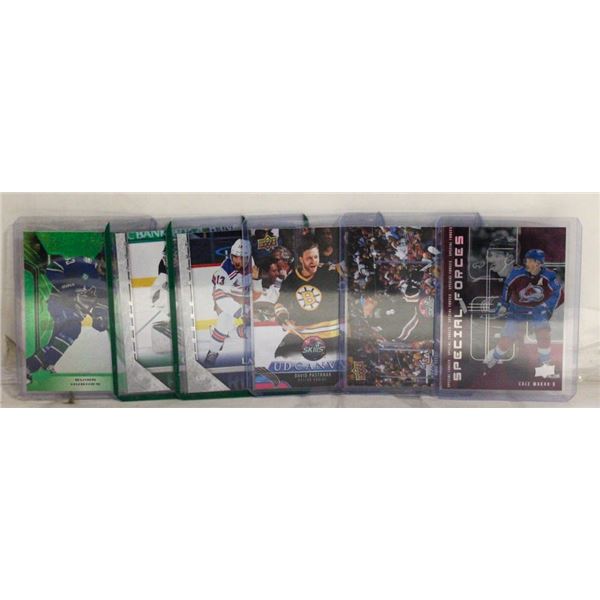 HOCKEY CARD INSERT LOT X6