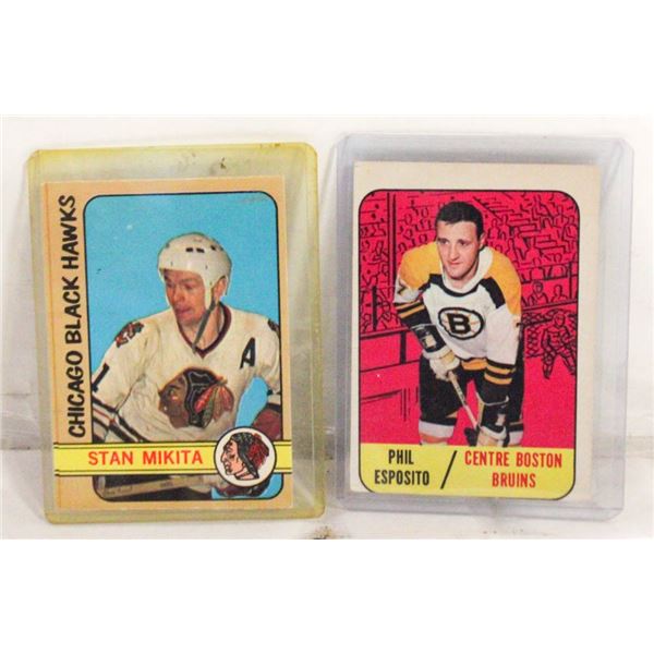 1967-68 TOPPS PHIL ESPOSITO & 1972 OPC