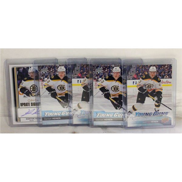 DANTON HEINEN ROOKIE CARD LOT X5