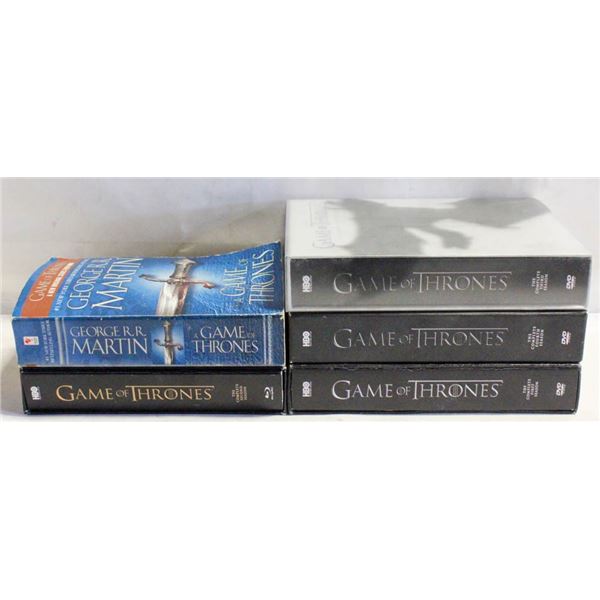 GAME OF THRONES SEASON 1 - 4 PLUS NOVEL