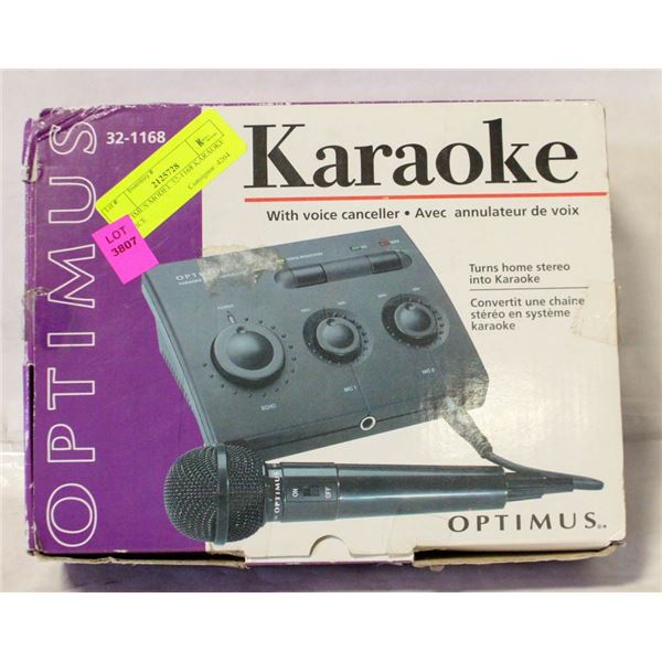 OPTIMUS MODEL 32-1168 KARAOKE VOICE