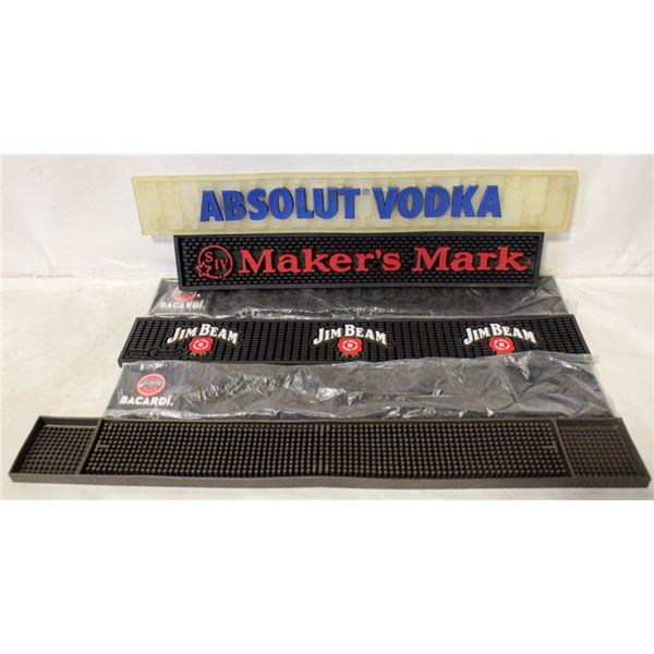 6 RUBBER BAR MATS
