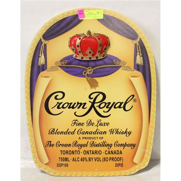 CROWN ROYAL DISTILLING WOODEN 18" X 14"