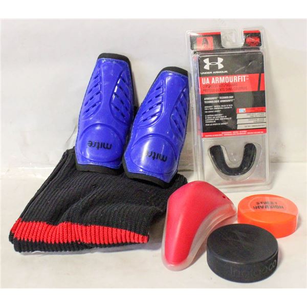 ASSORTED HOCKEY ACCESSORIES