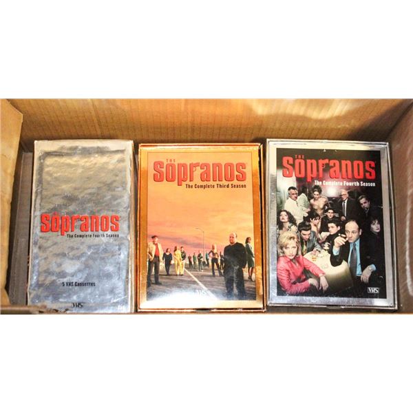 LOT OF SOPRANOS ETC VHS TAPES
