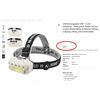 Image 2 : MOTION SENSOR RECHARGEABLE 7 LED+ COB HEADLAMP