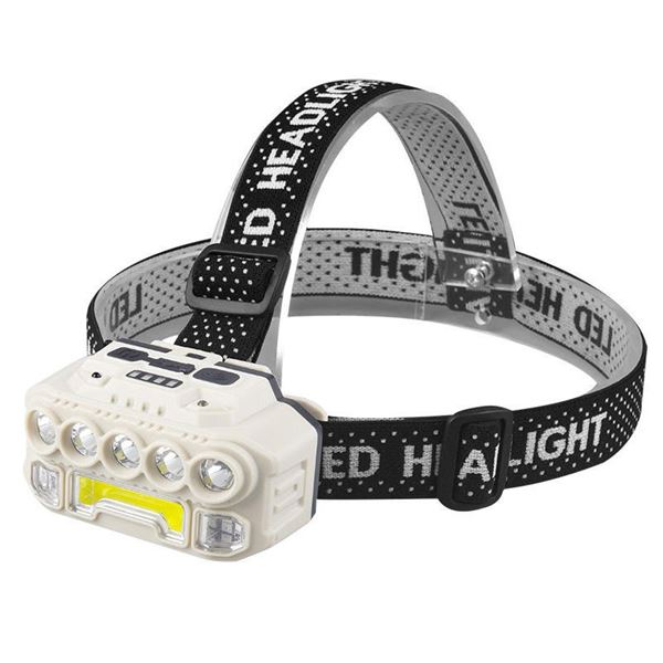 MOTION SENSOR RECHARGEABLE 7 LED+ COB HEADLAMP
