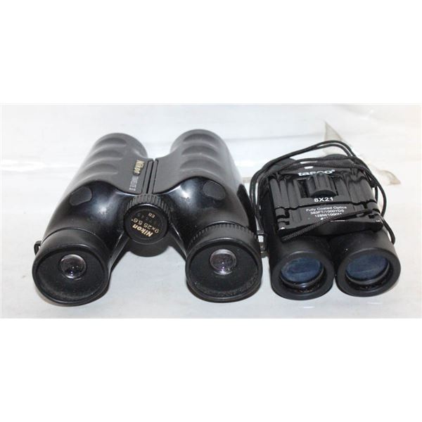 2 PAIRS OF BINOCULARS