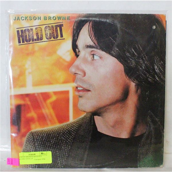 JACKSON BROWNE HOLD OUT RECORD VINYL LP