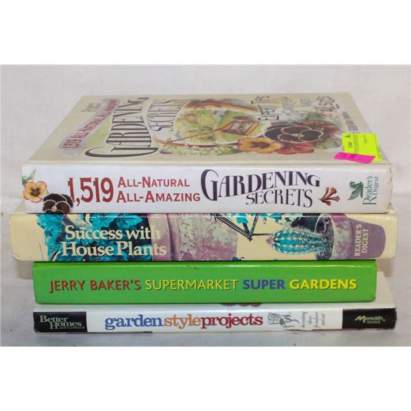 LOT OF FOUR GARDENING BOOKS
