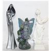 Image 1 : 3 CERAMIC STATUES OF WOMEN
