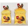Image 1 : 2 CERAMIC LIDDED ROOSTER CANNISTERS