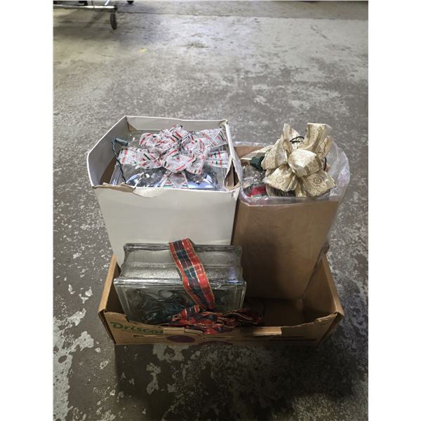 6 LIGHTED CHRISTMAS GLASS BLOCKS