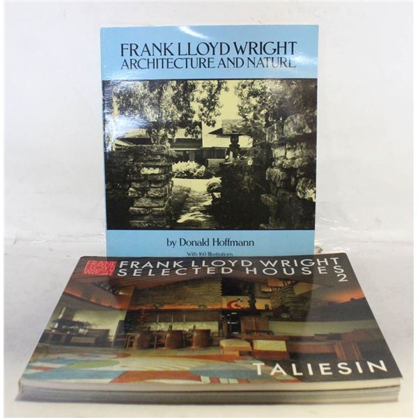 2 FRANK LLOYD WRIGHT COFFEE TABLE BOOKS