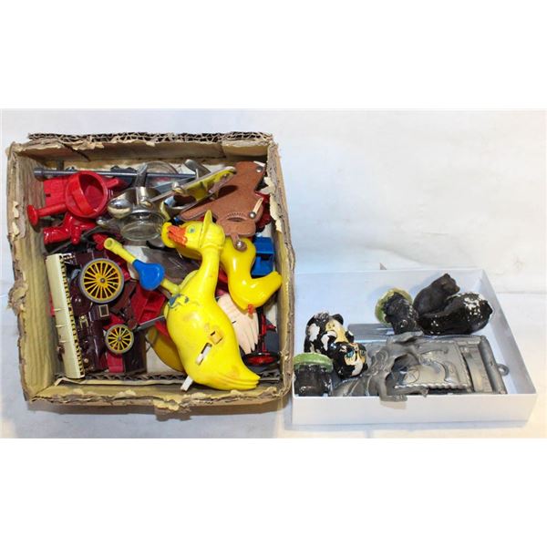 BOX OF ASSTD VINTAGE TOYS