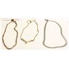Image 1 : 3 GOLDTONE AND SILVERTONE NECKLACES